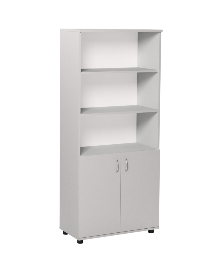 2-дверна напівзакрита шафа, комбінована на 4 полиці, ЛЕЛЕКА, 802х403х1816 мм.